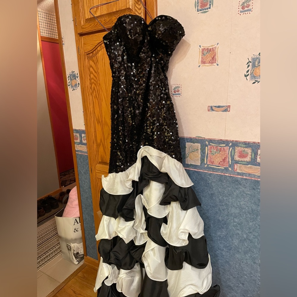 Black and White Prom Dress
